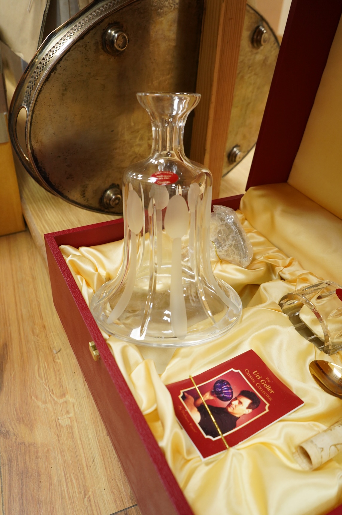 The Uri Geller Crystal Collection - three cased sets by Dickenson Crystal
